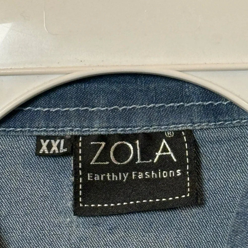Zola Denim Jacket XXL Cropped Blue